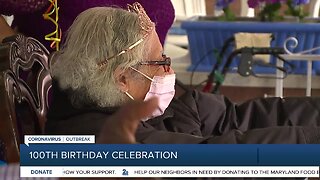 Friends and family gather to celebrate woman's 100th birthday