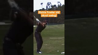 Rickie Fowler old skool golf swing! #rickiefowler #golf #shorts