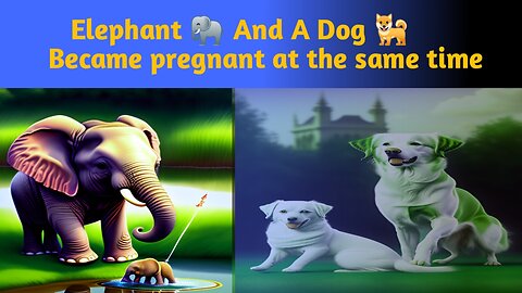 Elephant 🐘 And A Dog 🐕 Became pregnant at the same time