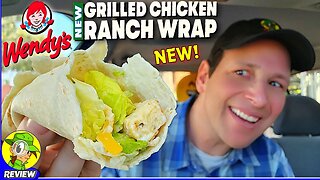 Wendy's® GRILLED CHICKEN RANCH WRAP Review 👧🐔🥛🌯 ⎮ Peep THIS Out! 🕵️‍♂️