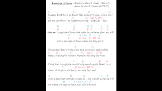 Footsteps Of Jesus - Key of G to A (last verse) - Walter Fisher