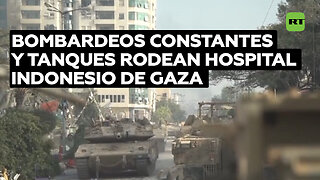 Israel bombardea y rodea con tanques otro hospital, donde se refugian 700 personas