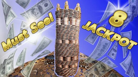 💸8 Chances I pick 4.. Huge $1,000 Jackpot Each Time! High Risk Coin Pusher ASMR