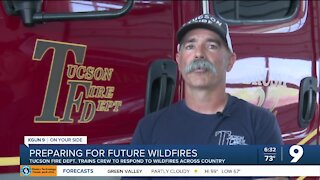 Tucson Fire Department trains crew to fight future wildfires