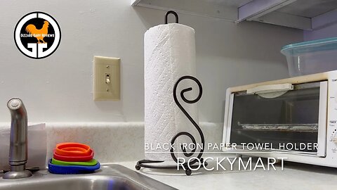 Rockymart Black Iron Paper Towel Holder