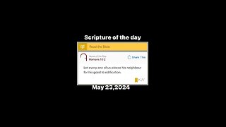 05/23/24 Scripture of the day