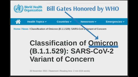 Bill Gates Finally Becomes a Virus as the WHO Names the New South African Covid-19 Variant After Him