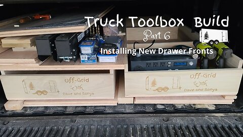 How to Build a Truck Toolbox with Storage Drawers! (Part 6) - Securing Front of Drawer!