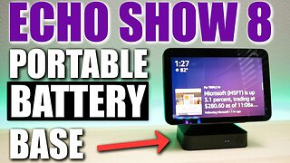 Echo Show 8 Portable, Adjustable Battery Stand | GGMM ES8 15000mAh Battery Base Review