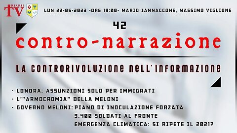 CONTRO-NARRAZIONE NR.42. MARIO IANNACCONE, MASSIMO VIGLIONE.