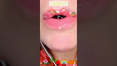 ASMR Satisfying Lips x Closer Food eating tiktok - 2023 - 3