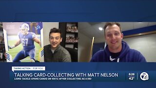 Surprising Lions tackle Matt Nelson with his first Panini football card