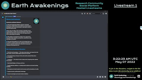 Earth Awakenings - Livestream 1 - #1191