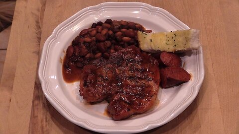 You Know You Want It BBQ Pork Chops with Rodeo Beans