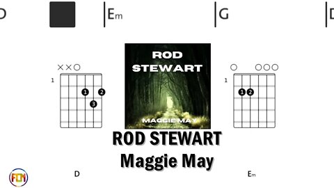 ROD STEWART Maggie May - Guitar Chords & Lyrics HD