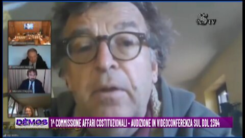 Il Prof. Ugo Mattei in 1^ Commissione Affari Costituzionali.