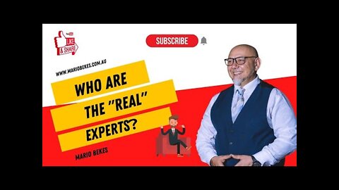 Who are the "real experts"?