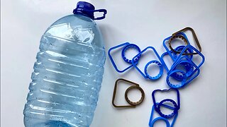 A simple idea to recycle a plastic bottle. Plastic bottle basket
