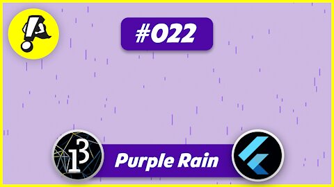 Ep. 022 - Coding challenge: Purple rain | Flutter Processing