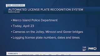 Automated License plate recognition system beings on Marco Island