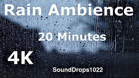 Soothing Rain Ambience | 20-Minute Window Relaxation