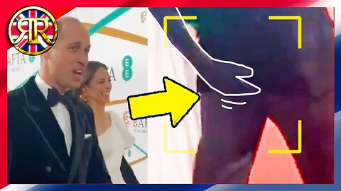 Watch Catherine TAPPING William's bottom at the BAFTAs 😂