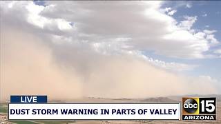 Dust storm rolls through the East Valley 7/5