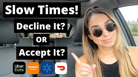 DoorDash, Uber Eats, GrubHub, Walmart Spark Driver Ride Along | Slow Times!