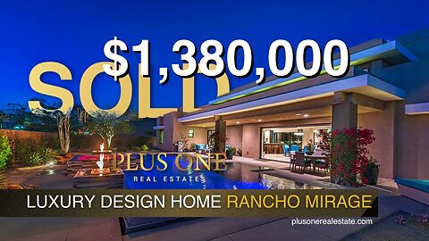 SOLD by Josh Reef - $1,380,000 Contemporary Luxury Design Home in Rancho Mirage, California