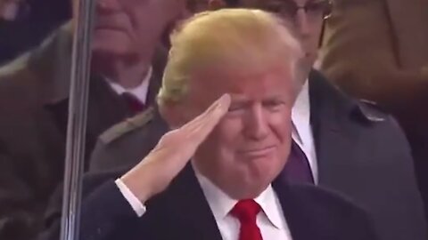 Trump Get's Emotional As The Military Academy Pass By..