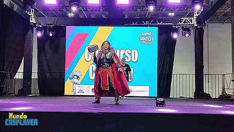 Apresentação Cosplay de Poderosa Thor do filme Thor: Amor e Trovão no Anime Santos Geek Fest 2023!