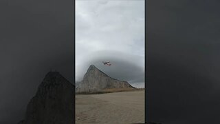 Wide Angle Departure at Gibraltar #planespotting