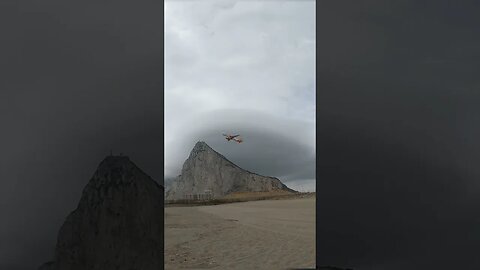 Wide Angle Departure at Gibraltar #planespotting