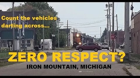 These Drivers Have ZERO Respect For That Train!! Are They Crazy? #trains #trainvideo | Jason Asselin
