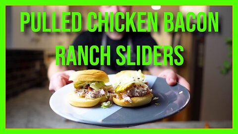 Smoked Pulled Chicken Bacon Ranch Sliders on the pellet smoker! Full BBQ Recipe and Tutorial!