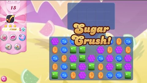 Candy Crush Saga | Level 36 | NO BOOSTERS | 3 STARS | PASSED ON FIRST TRY! | 119600 🦄