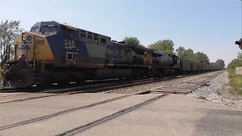 CSX E907 Empty Coal Train from Sterling, Ohio August 19, 2023