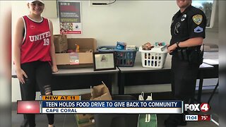 Cape Coral teen holding food drive for her birthday