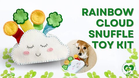 New Pattern Kit! Rainbow Cloud Snuffle Toy 🌈