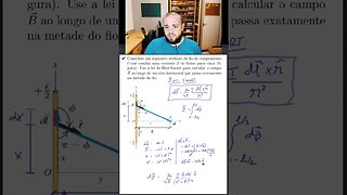 Campo magnético gerado por um segmento de fio [Problema em 1 min ou menos]