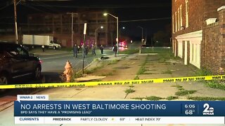No arrests in West Baltimore shooting