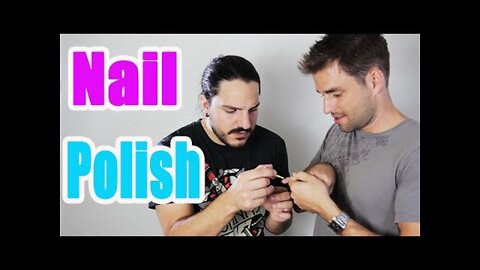 The feminization of men: men wearing fingernail polish