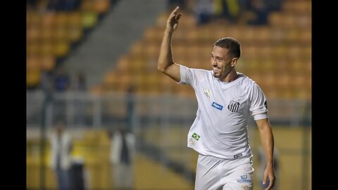 Gol de Jean Mota - Santos 3 x 0 Guarani - Narração de Gabriel Dias