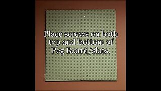 How to Hang a Peg Board