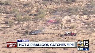 Video captures hot air balloon crash in Phoenix