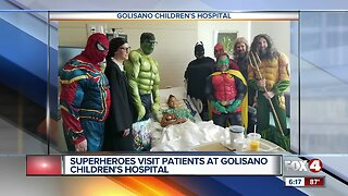 Superheros visit Golisano's Children's Hospital