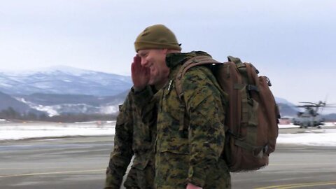 U.S. Marine Corps Commandant arrives in Bardufoss, Norway during Cold Response 2022