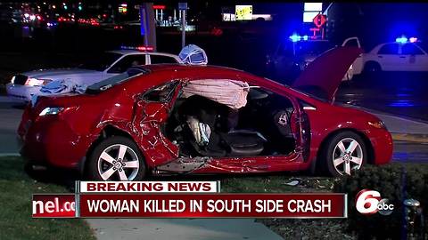 Person killed in crash on Indianapolis’ south side near Stop 11 Road