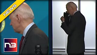 Biden FLEES Podium after Prepared Remarks, but this Simple Task Held Him up for 10 Seconds