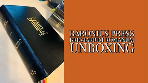 Baronius Press Roman Breviary Unboxing!